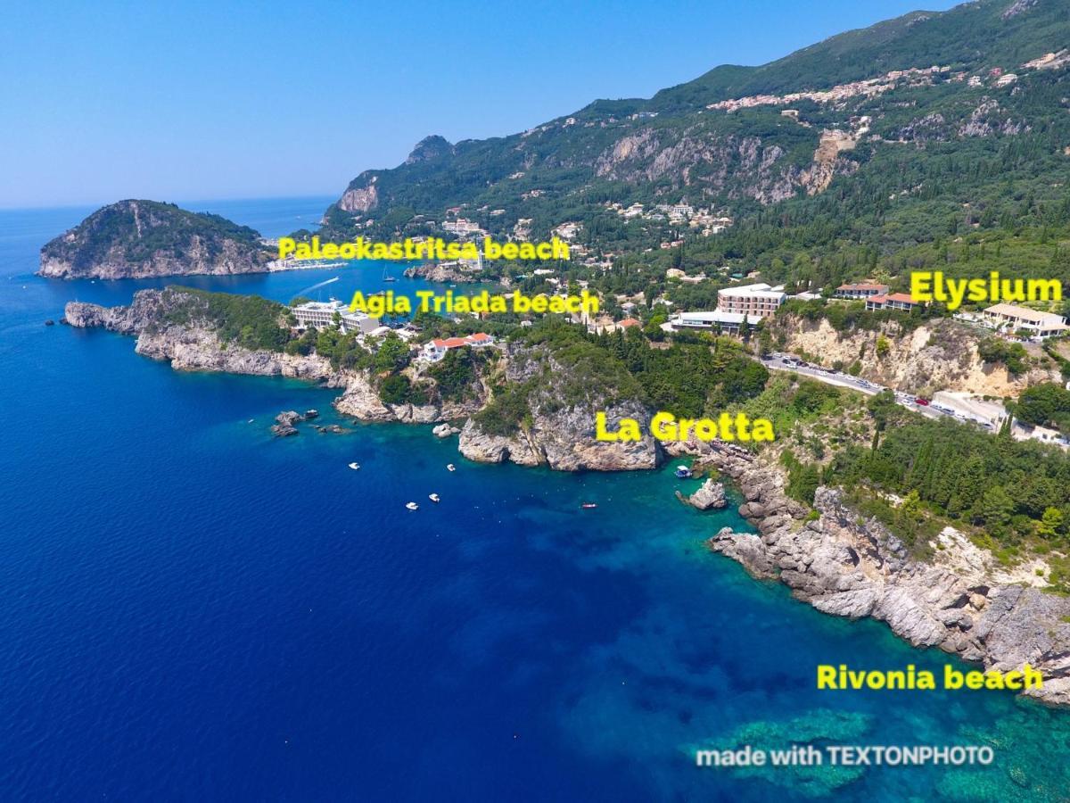 Elysium Apartments Corfu Paleokastritsa Exterior foto